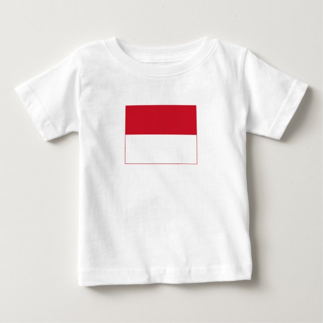 Camiseta Bandeira de Mônaco (Frente)