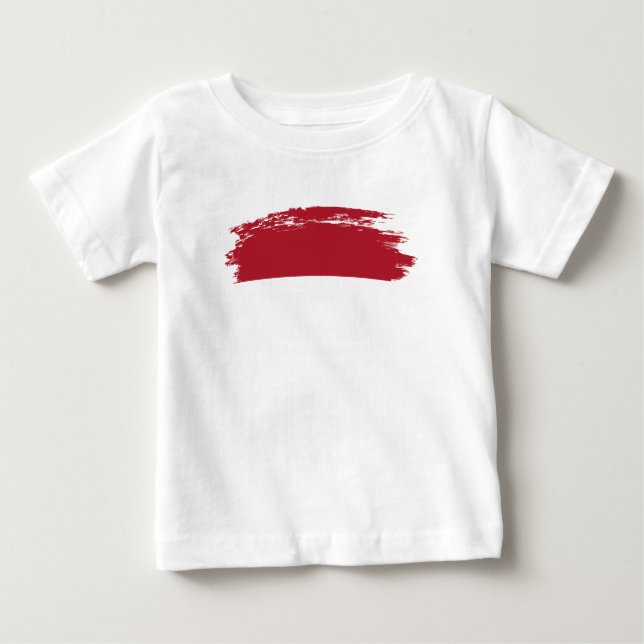 Camiseta bandeira de Mônaco (Frente)