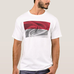 Camiseta Bandeira de Mônaco
