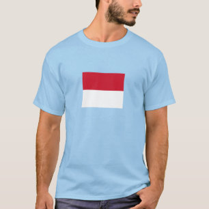 Camiseta Bandeira de Mônaco