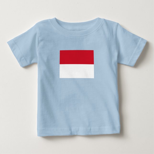 Camiseta Bandeira de Mônaco (Frente)