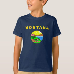 Camiseta bandeira de Montana