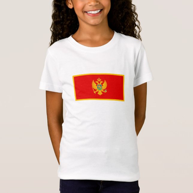 Camiseta Bandeira de Montenegro (Frente)