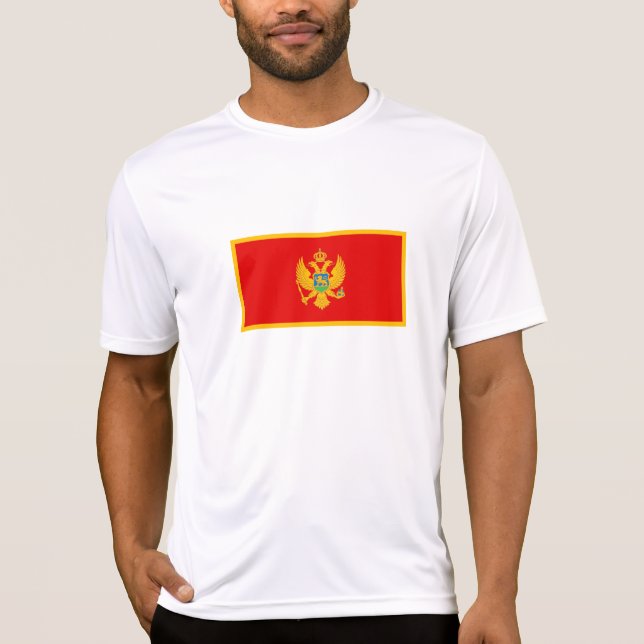 Camiseta Bandeira de Montenegro (Frente)