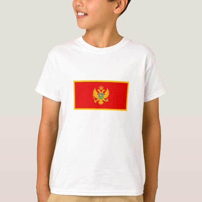 Camiseta Bandeira de Montenegro (Frente)