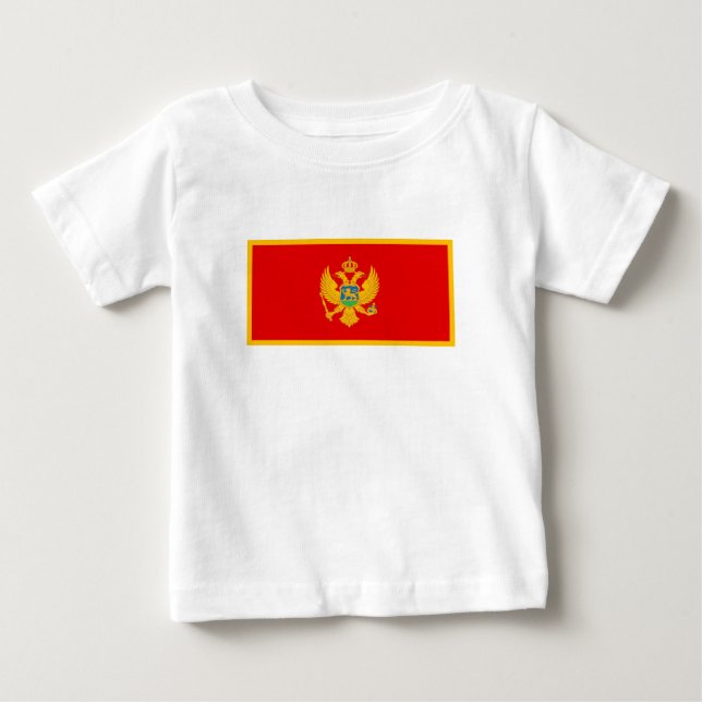 Camiseta Bandeira de Montenegro (Frente)