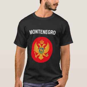 Camiseta Bandeira de Montenegro Moderna