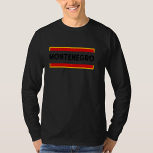 Camiseta Bandeira de Montenegro Vintage Raízes Montenegrina