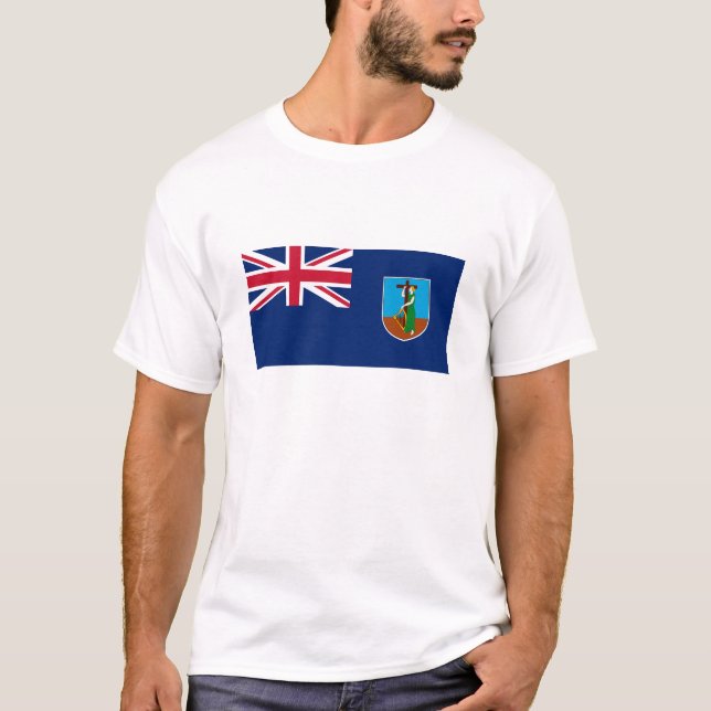 Camiseta Bandeira de Montserrat (Frente)