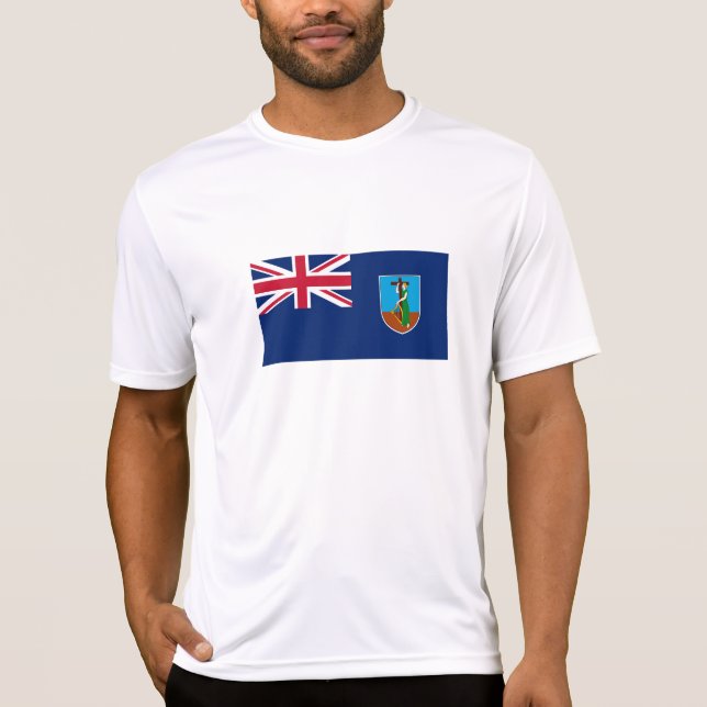Camiseta Bandeira de Montserrat (Frente)