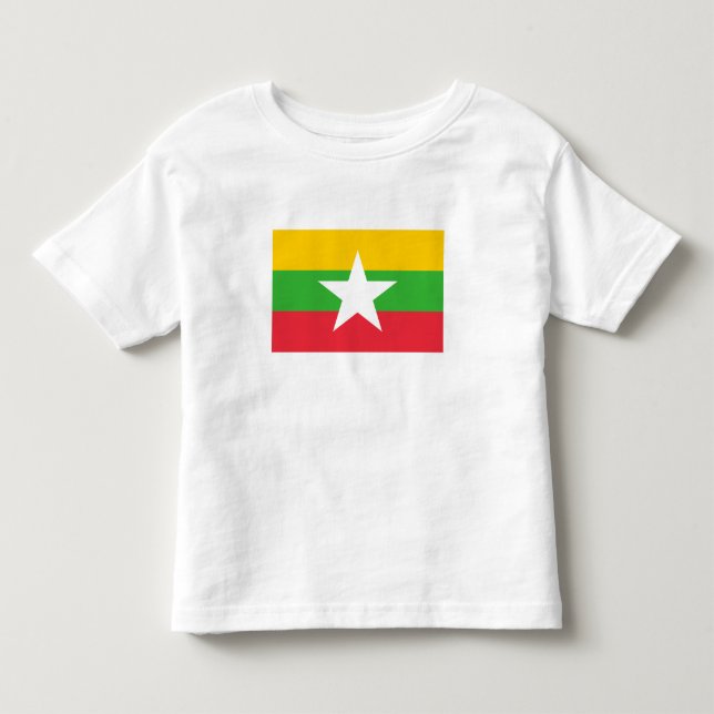 Camiseta Bandeira de Myanmar (Frente)