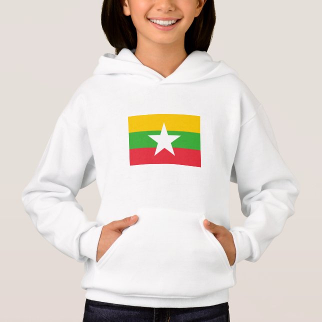 Camiseta Bandeira de Myanmar (Frente)