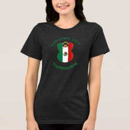 Camiseta Bandeira de Natal do Anjo Mexicano Feminina Person