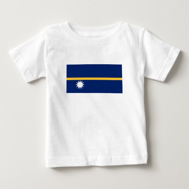 Camiseta Bandeira de Nauru (Frente)