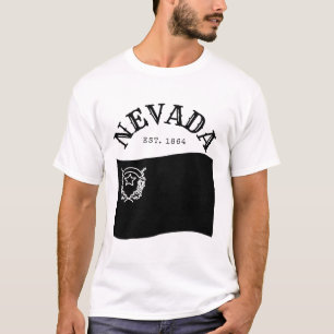 Camiseta bandeira de Nevada