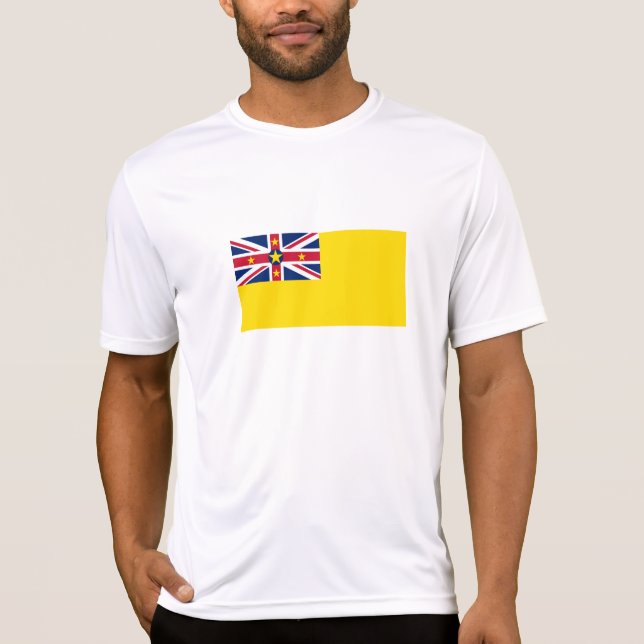 Camiseta Bandeira de Niue (Frente)