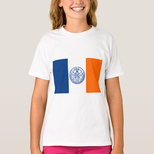 Camiseta Bandeira de Nova Iorque (Frente)