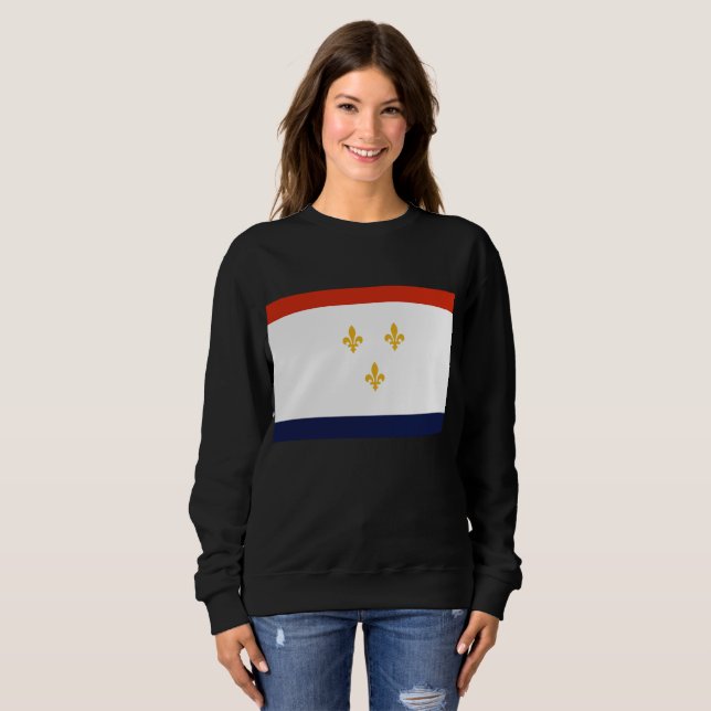 Camiseta Bandeira de Nova Orleans (Frente Completa)