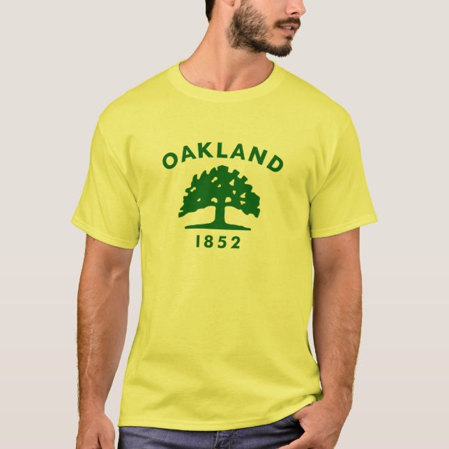 Camiseta Bandeira de Oakland, Califórnia (Frente)