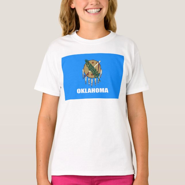 Camiseta Bandeira de Oklahoma  (Frente)