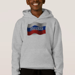 Camiseta Bandeira de ondulação de Rússia