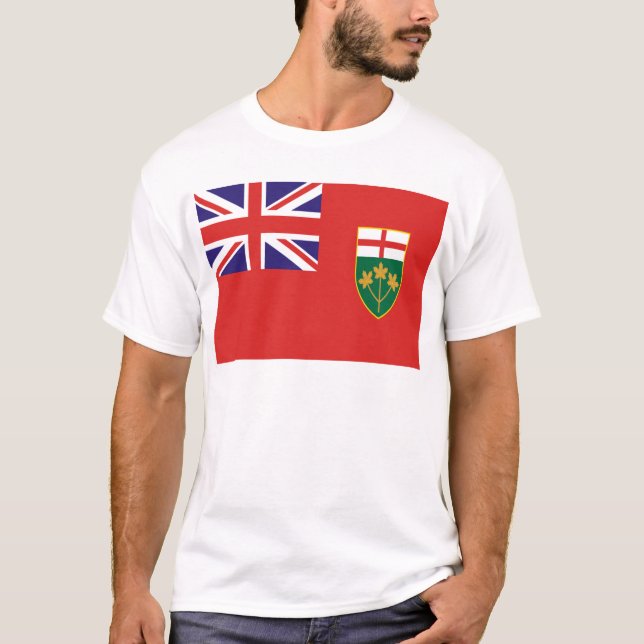 Camiseta Bandeira de Ontário (Frente)