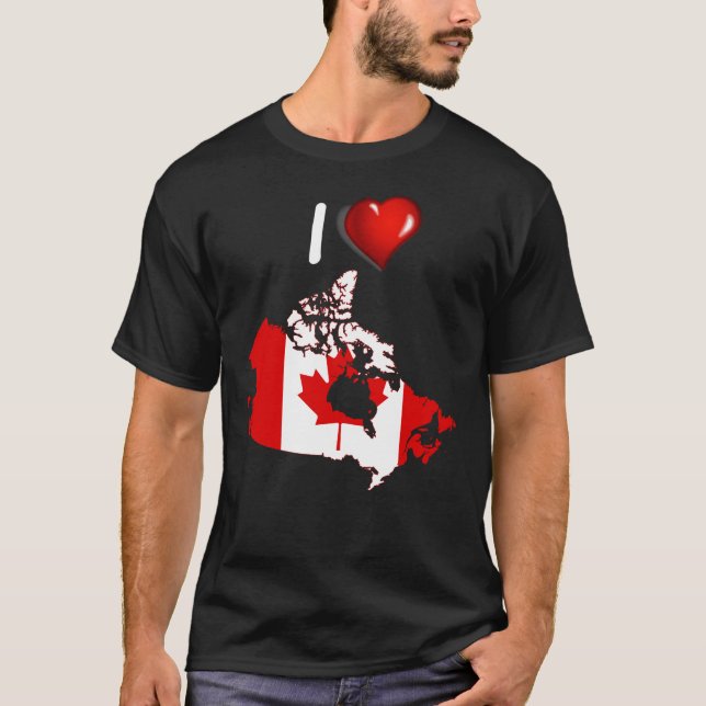 Camiseta Bandeira de país canadense (Frente)