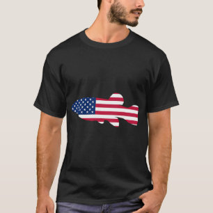 Camiseta Bandeira de Pesca, Citação de Pesca, Design de Pes