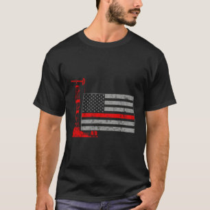 Camiseta Bandeira De Petróleo Para Trabalhadores Da Usa Oil