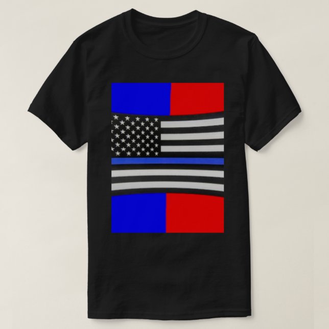 Camiseta Bandeira de polícia 1 (Frente do Design)
