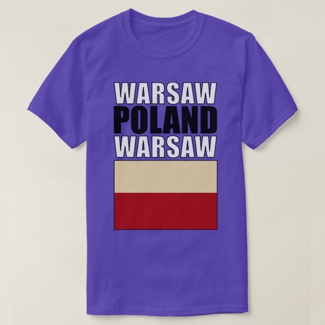 Camiseta Bandeira de Polônia (Frente do Design)