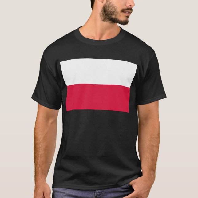 Camiseta Bandeira de Polônia (Frente)