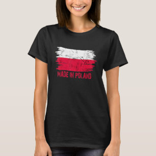 Camiseta Bandeira De Polônia Feita Polonesa Orgulhosa No Po