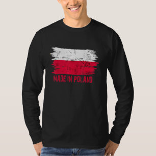 Camiseta Bandeira De Polônia Feita Polonesa Orgulhosa No Po