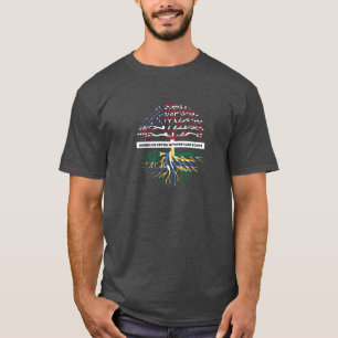 Camiseta Bandeira de Portland EUA Ancestralidade da Família