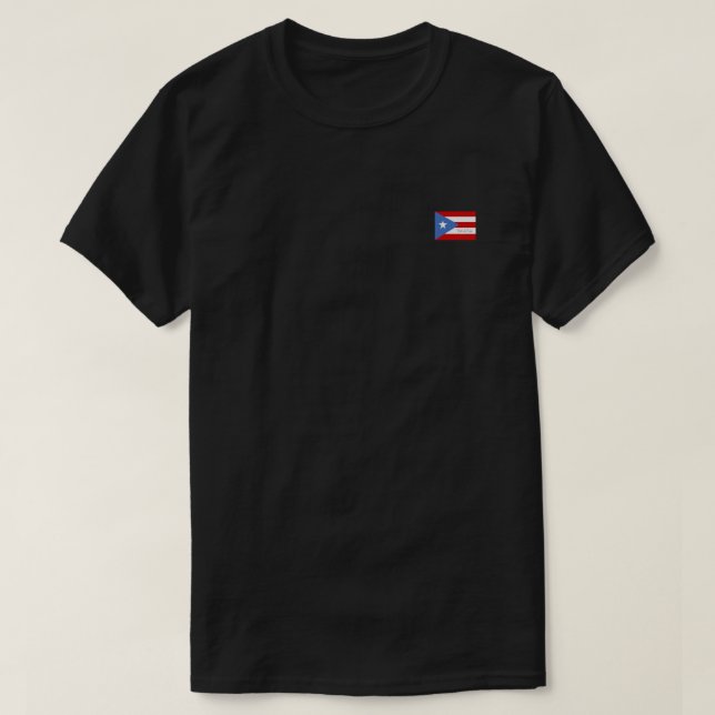 Camiseta Bandeira de Porto Rico (Frente do Design)
