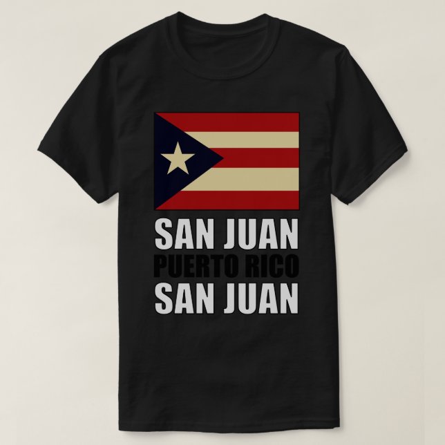 Camiseta Bandeira de Porto Rico (Frente do Design)