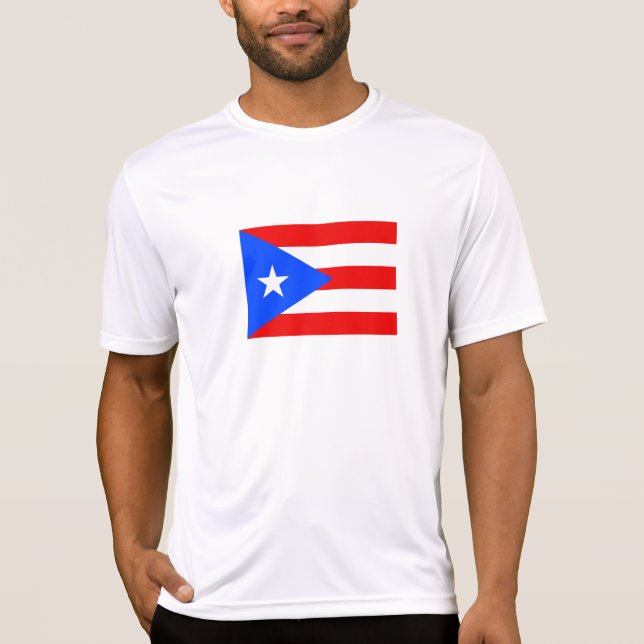Camiseta Bandeira de Porto Rico (Frente)