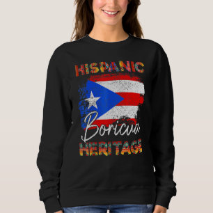 Camiseta Bandeira de Porto Rico Herança Hispânica Boricua P