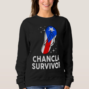 Camiseta Bandeira de Porto Rico La Chancla Sobrevivente Ric