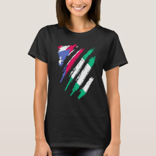 Camiseta Bandeira de Porto Rico Nigeria Patriot Country Cre
