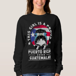 Camiseta Bandeira de Porto Rico Orgulho de Menina Mulher Cr
