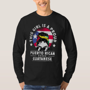Camiseta Bandeira de Porto Rico Orgulho de Mulheres Criadas