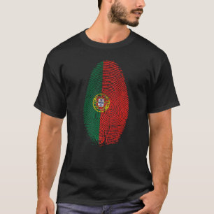 Camiseta Bandeira de Portugal Impressão Digital Está no meu