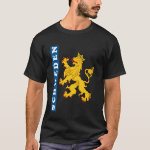 Camiseta Bandeira de presente da Suécia Sverige Vintage Sué