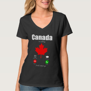 Camiseta Bandeira de Presente do Canadá Varsity Canadense T