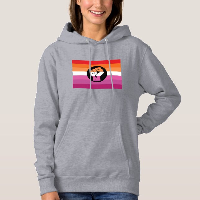 Camiseta Bandeira de Protesto Lésbica (Frente)