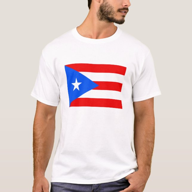 Camiseta Bandeira de Puerto Rico (Frente)