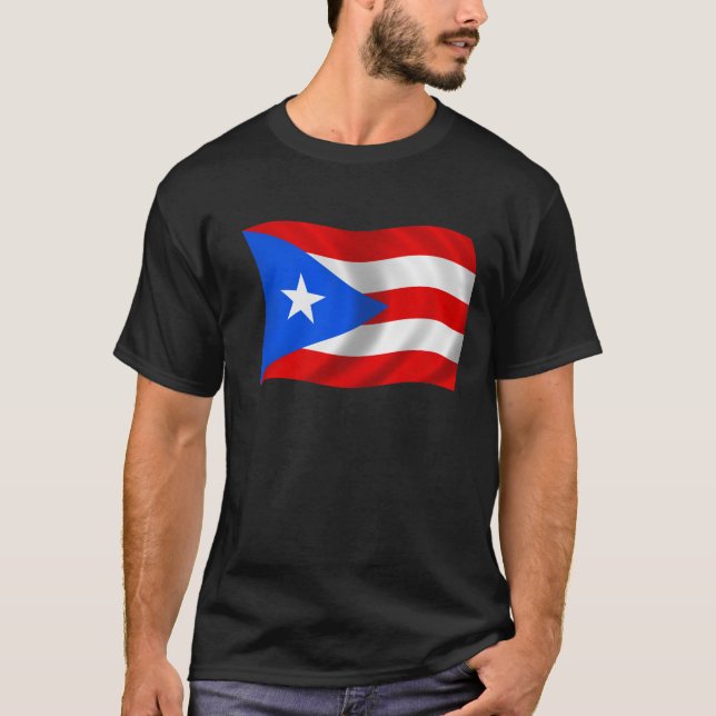 Camiseta Bandeira de Puerto Rico (Frente)