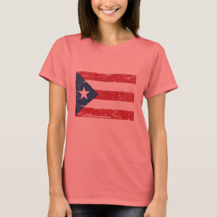 Camiseta Bandeira de Puerto Rico do vintage